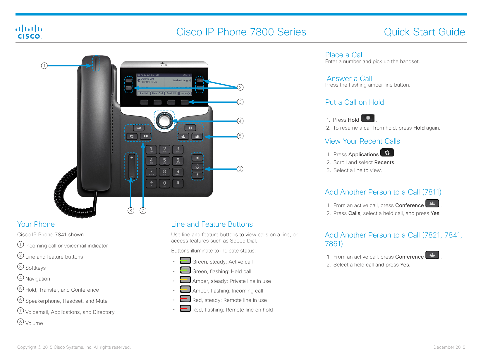 Cisco Ip Phone 7800 User Manual