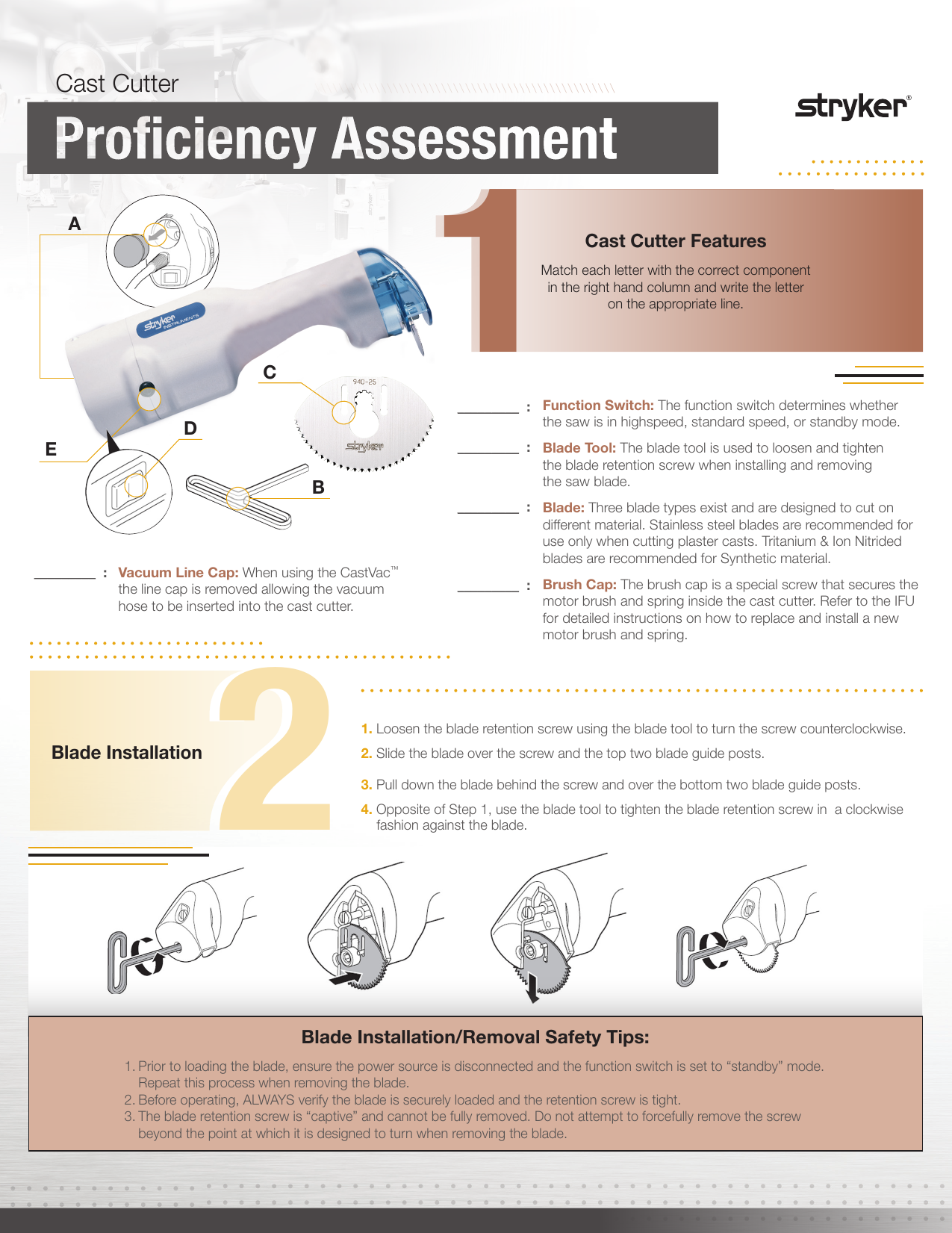 Cast Cutter Stryker LEARN Manualzz