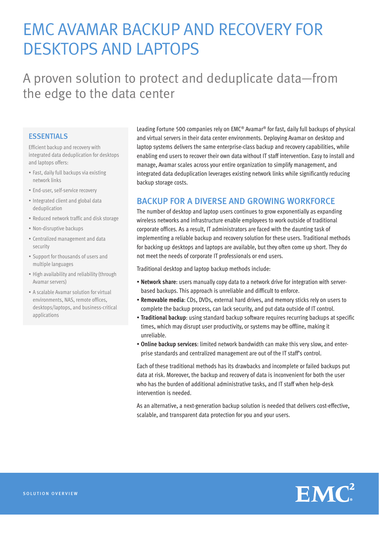 H6719 4 Emc Avamar Backup And Recovery For Manualzz Com