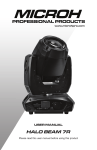 MICROH Halo Beam 7R User Manual