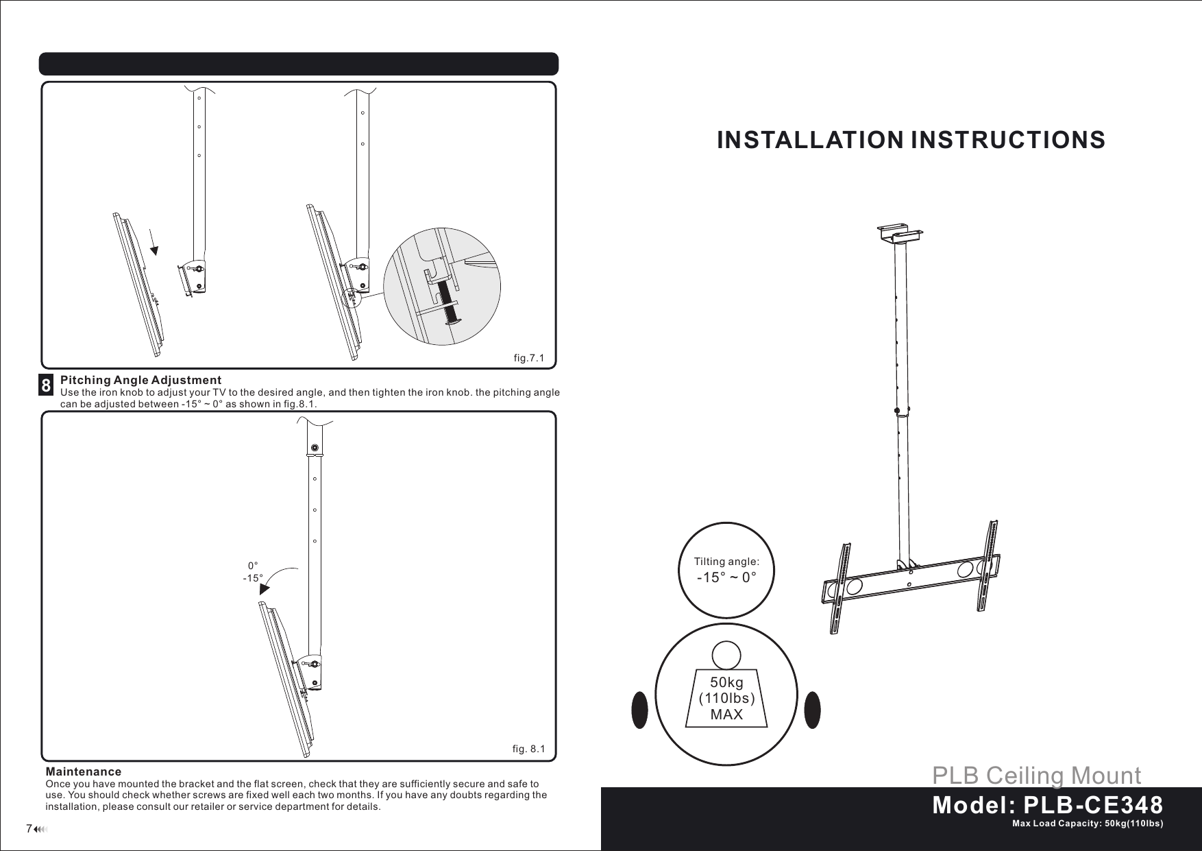Plb Ce348 Plb Ceiling Mount Manualzz Com