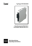Termination Module 9191 9191/20-00-50 Operating Instructions