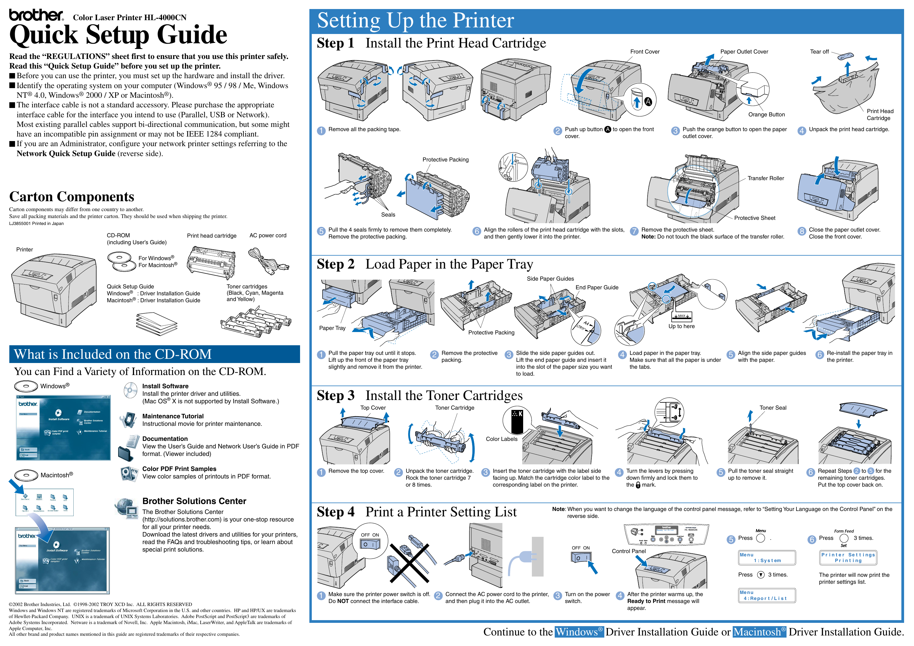 Brother printer troubleshooting user guide