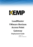 LoadMaster VMware Horizon Access Point Gateway Deployment Guide
