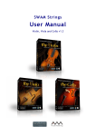 SWAM Strings Violin, Viola, Cello User Manual