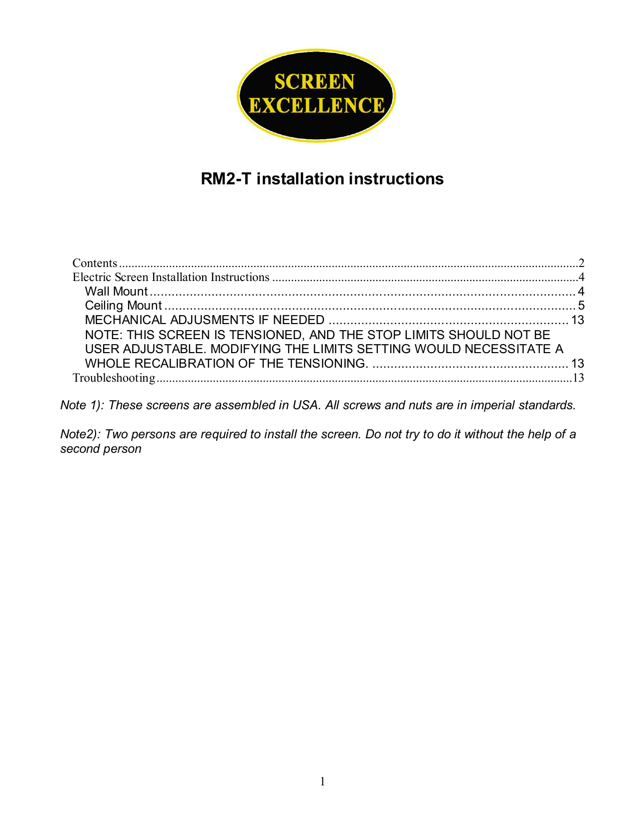 RM2 T Installation Instructions Manualzz rm2-t-installation-instructions-manualzz