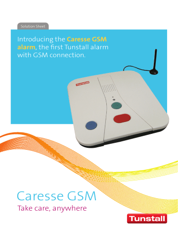 Caresse Gsm Tunstall Healthcare Manualzz
