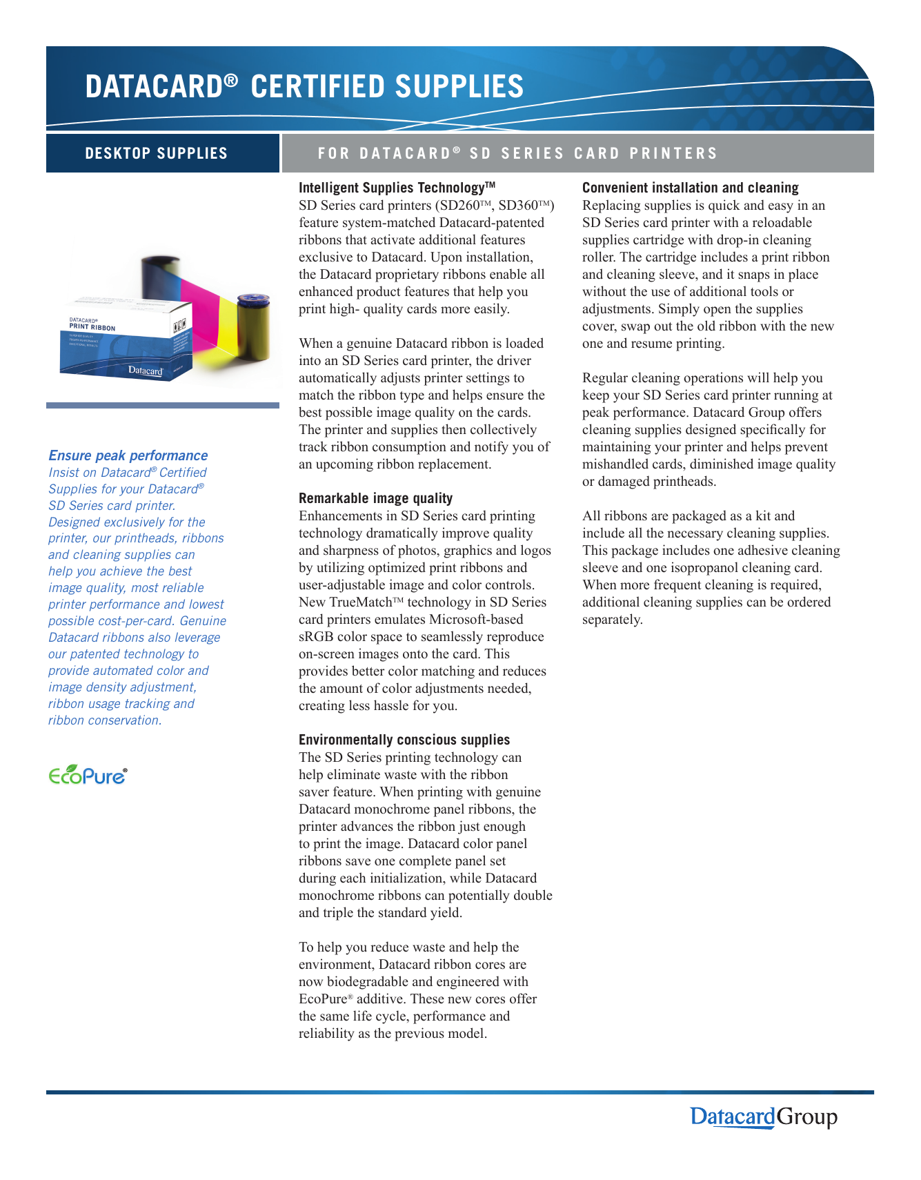 datacard cd800 ribbon replacement
