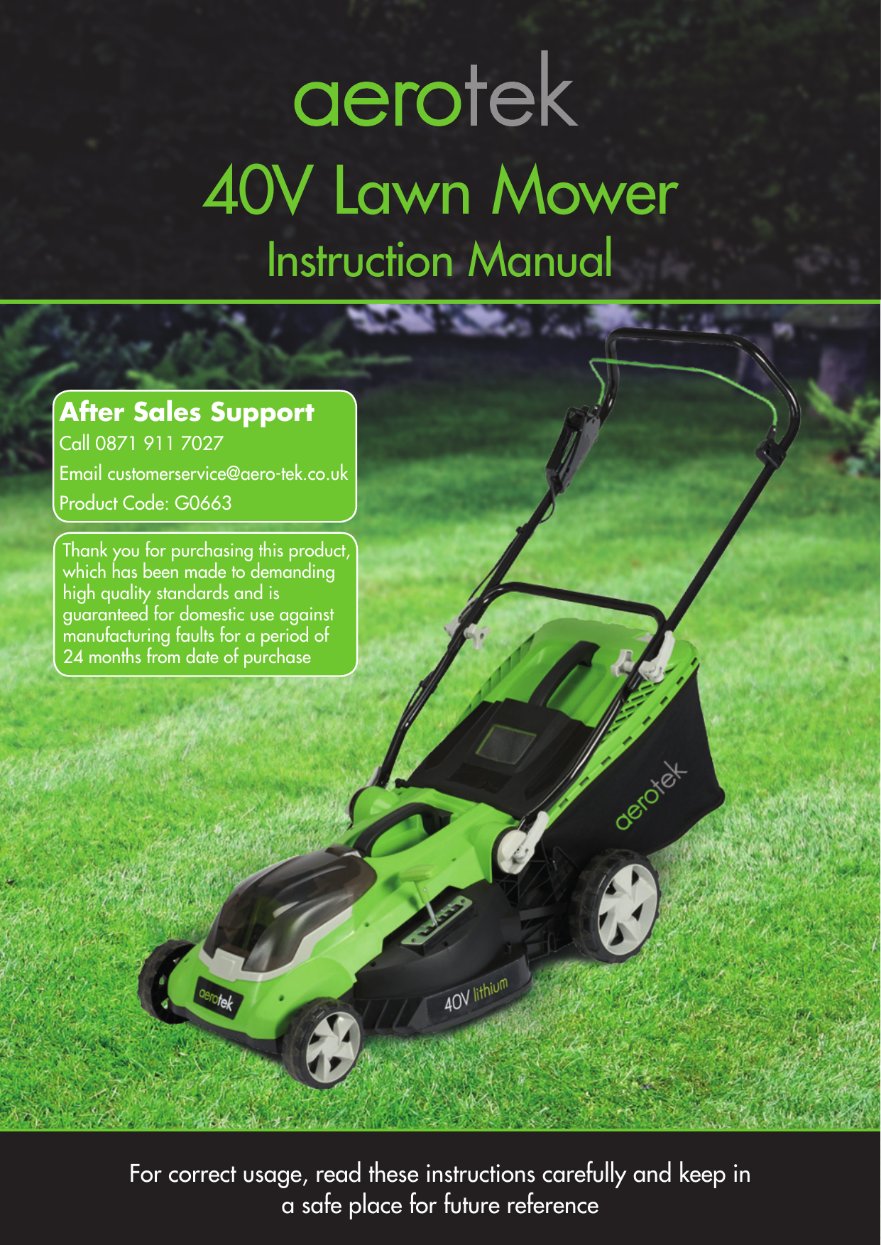 Aerotek lawnmower discount