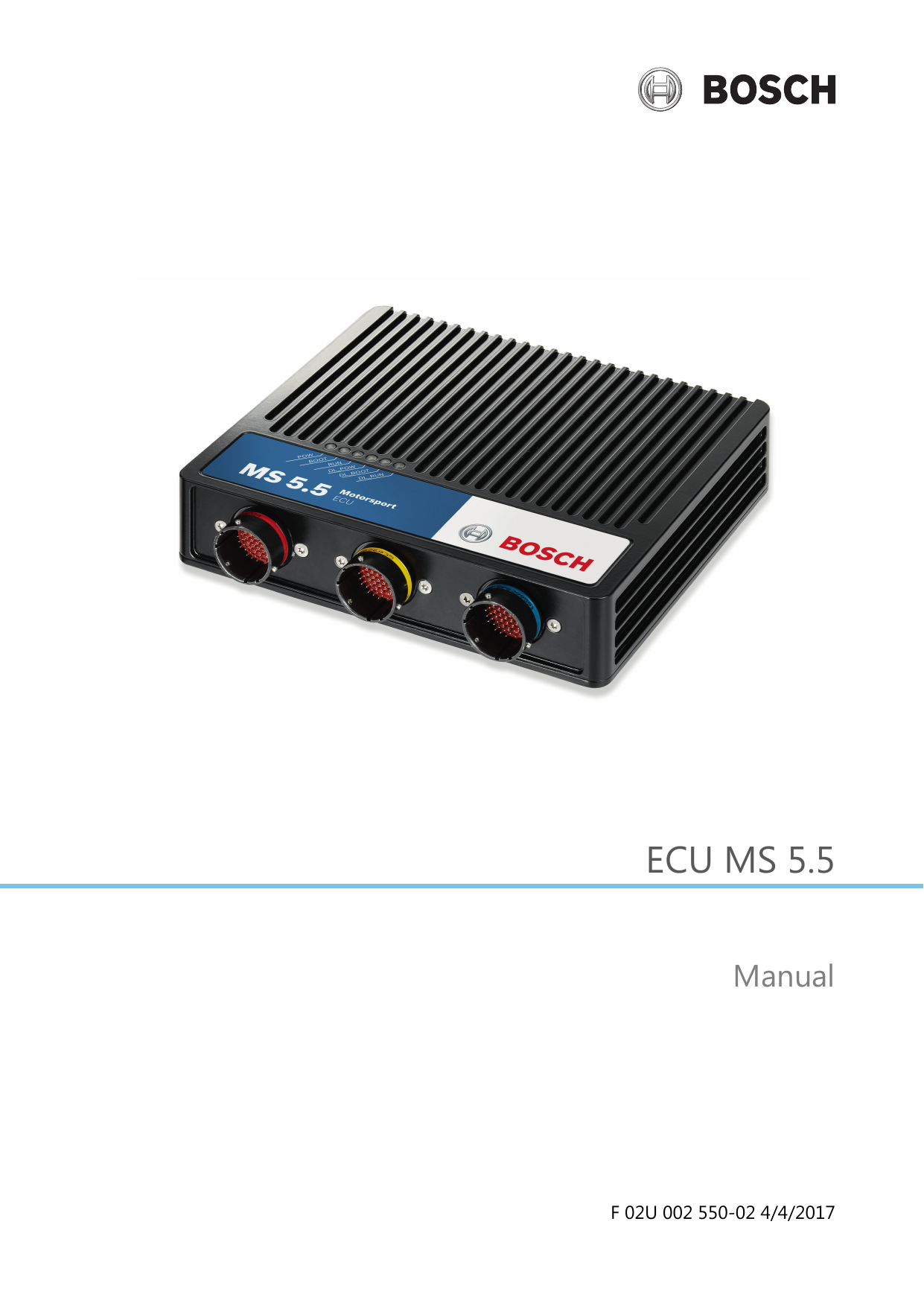 Ecu Ms 5 5 Manual Bosch Motorsport Manualzz