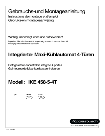 Küppersbusch IKE 458-5 -4 T de handleiding | Manualzz