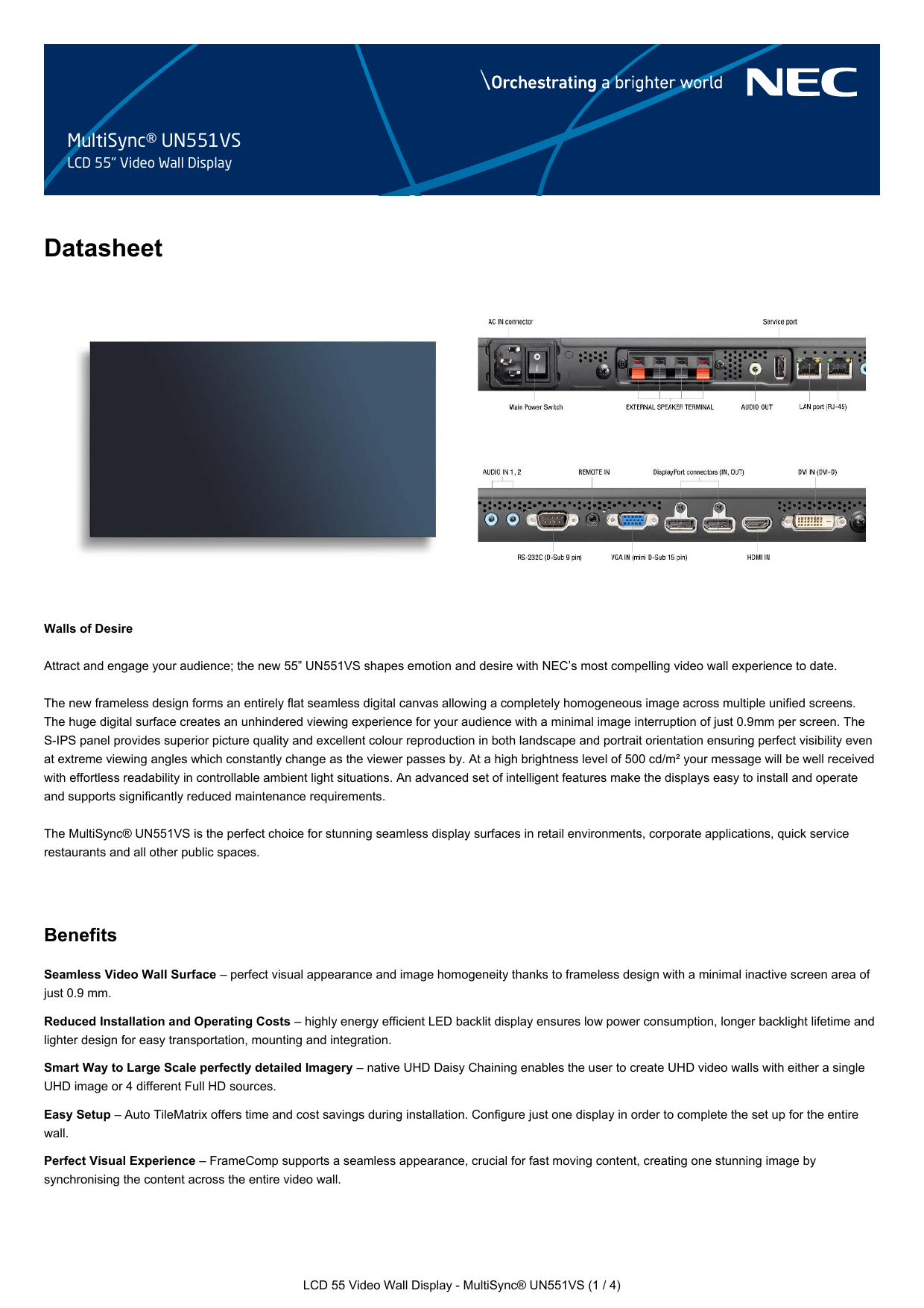 Datasheet - Listopsis | Manualzz
