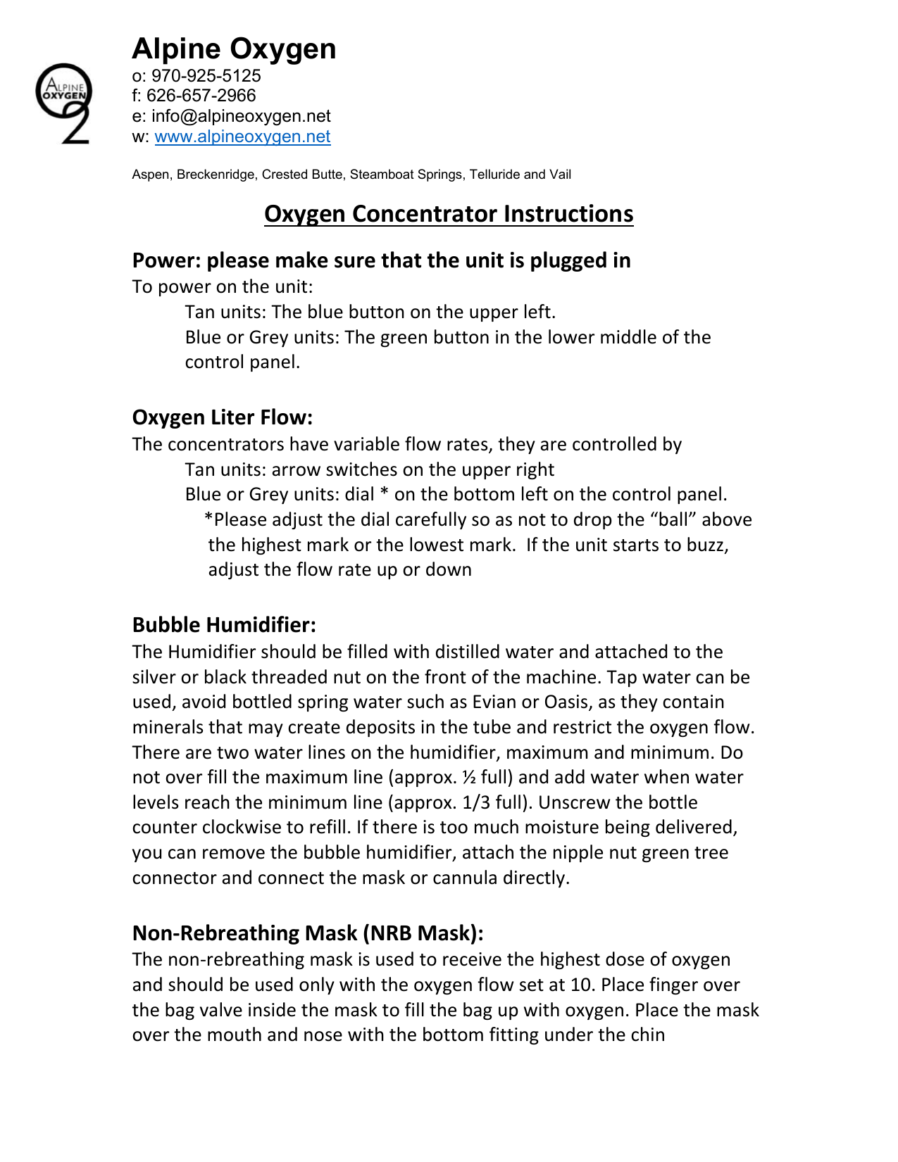 oxygen concentrator nosepiece