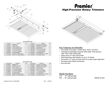 Premier P215X Polyboard 15 Inch Guillotine Paper Cutter