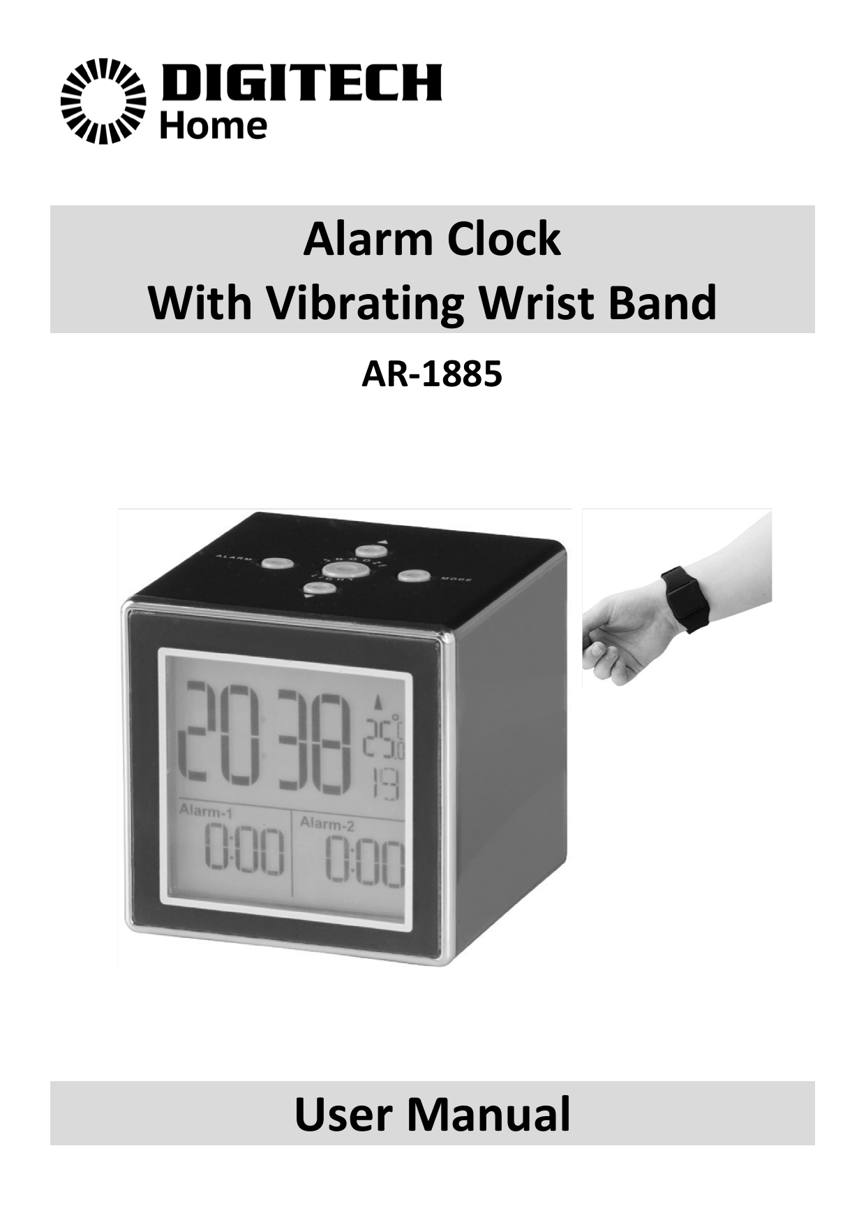 Alarm Clock With Vibrating Wrist Band User Manual Manualzz