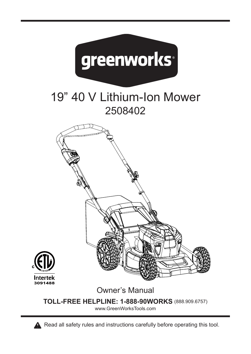 GreenWorks Model 25022 Corded Electric Lawn Mower 20, 53% OFF