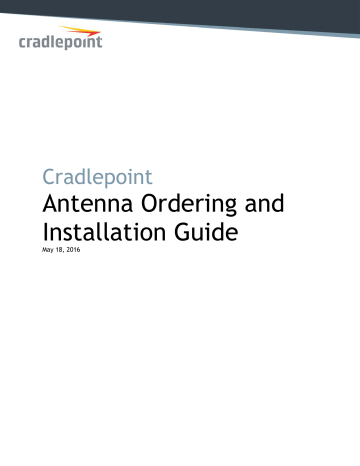 Cradlepoint ARC MBR1400 Series Installation guide | Manualzz