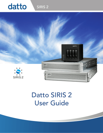 Datto Siris 2 User Guide Manualzz