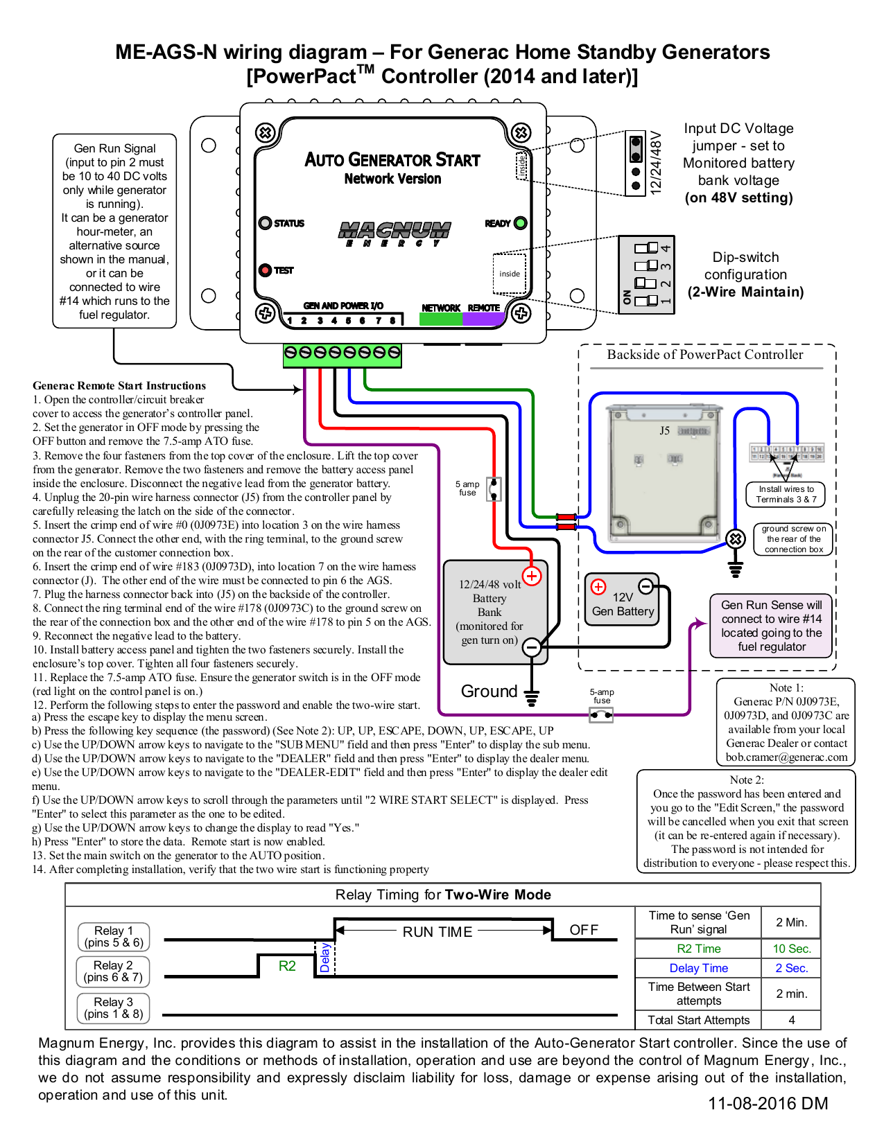 Wiring Diagram For Generac Standby Generator - Wiring Diagram and Schematic