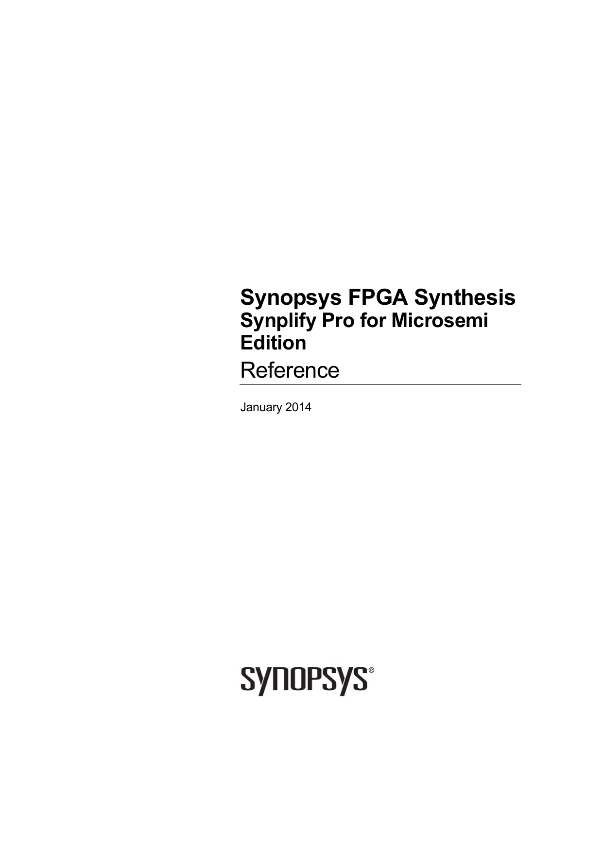 synopsys synplify pro vs synopsys