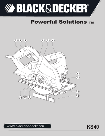 Black & Decker KS40 Circular saw Instruction manual | Manualzz