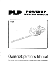HT24 Hedge Trimmer Owner's/Operator's Manual