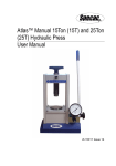 Specac Atlas 15T, 25T Hydraulic Press: AI Chat &amp; PDF