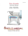 Gold Medal Sno-Konette Manual + AI Chat &amp; PDF