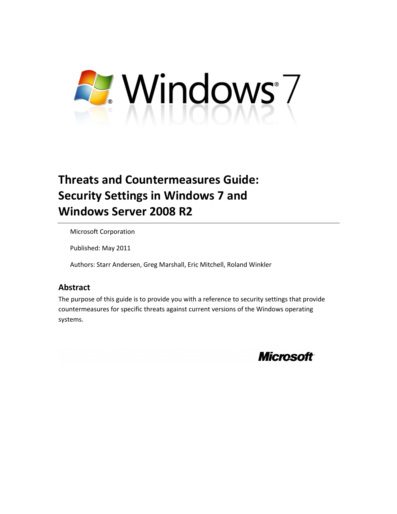 Threats And Countermeasures Guide Security Settings In Windows Manualzz