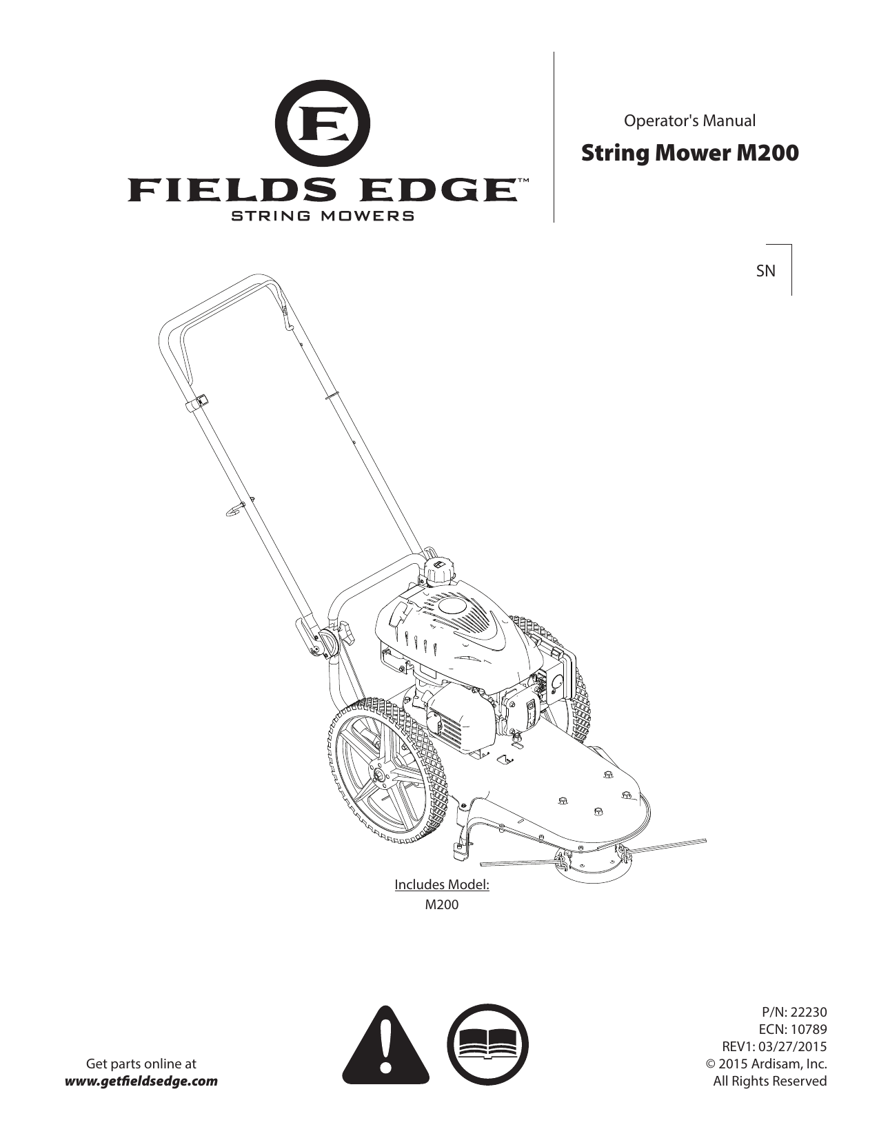Fields Edge M200 Operator's Manual Manualzz