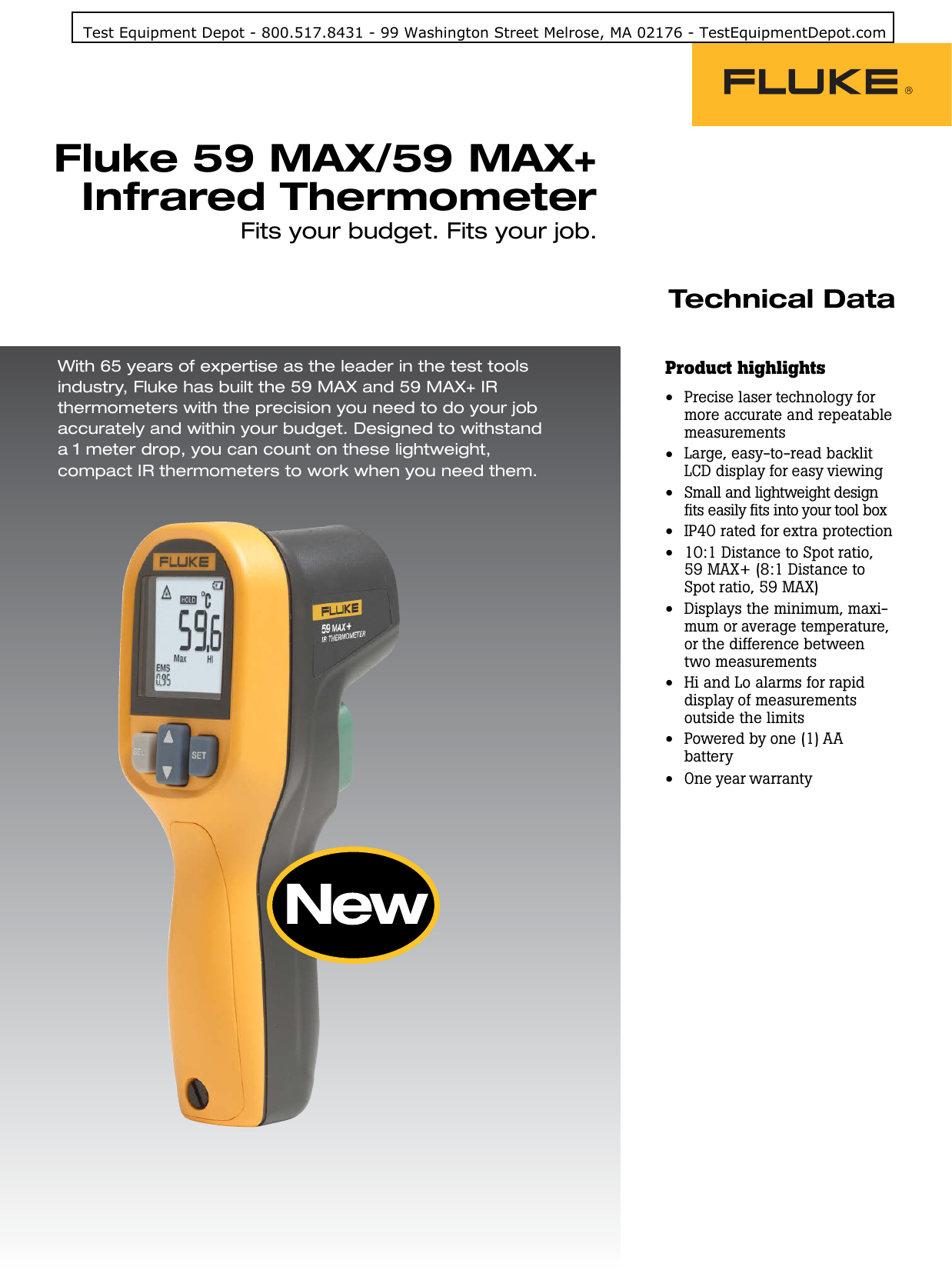 fluke 62 max datasheet