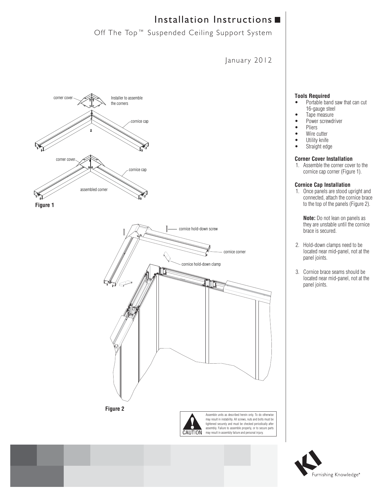 Off The Top Suspended Ceiling Support System Installation