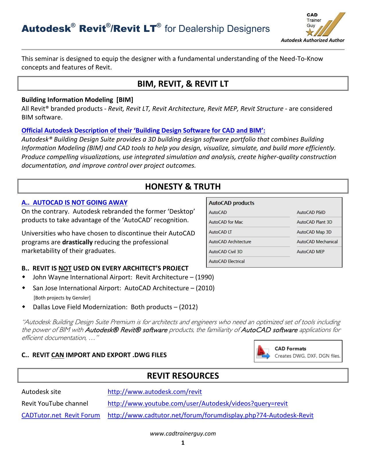 autodesk revit forums