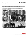 Logix 5000 Controllers Import/Export Project Components Manual