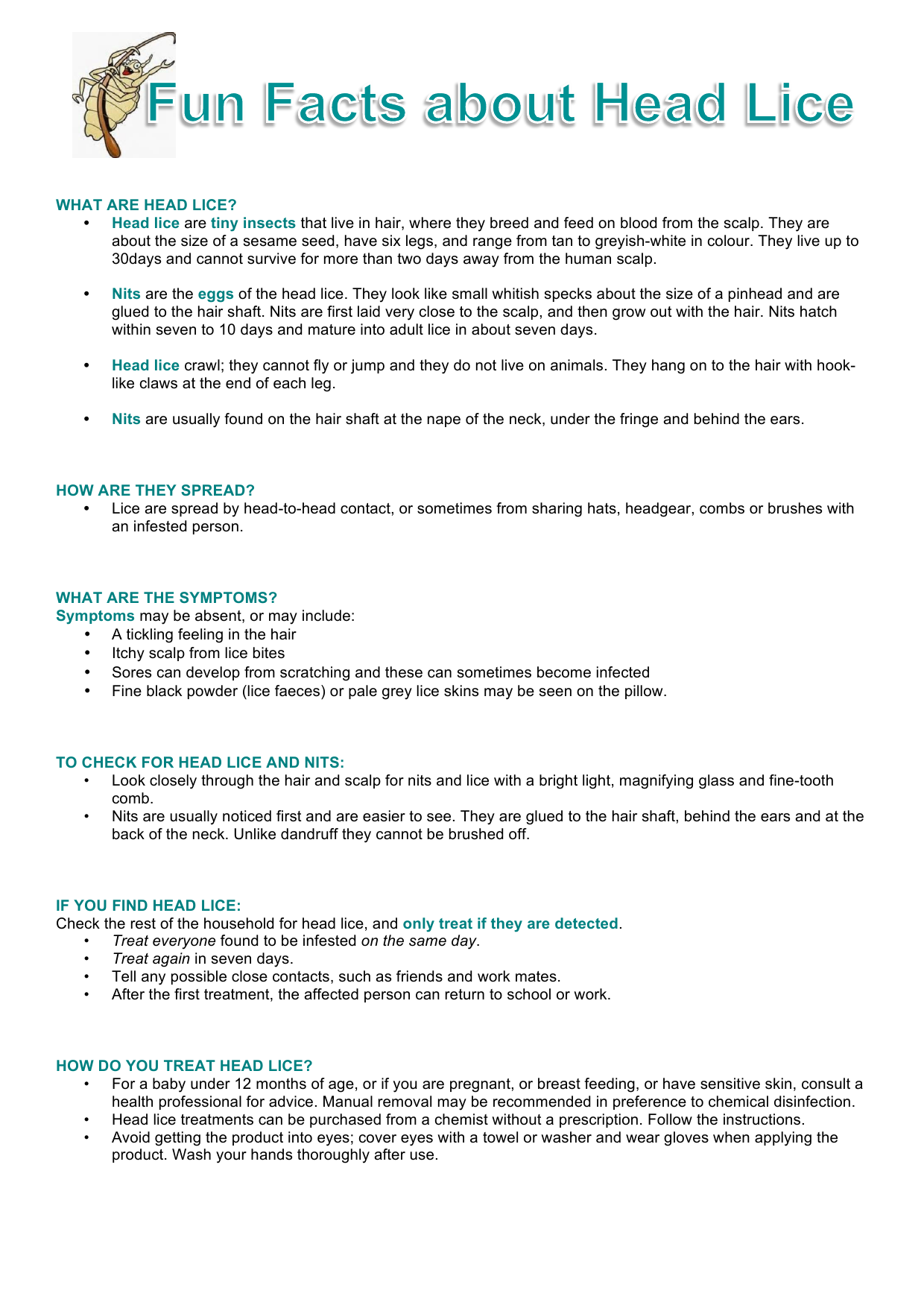 Head Lice Information Manualzz