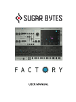 Sugar Bytes Factory User Manual