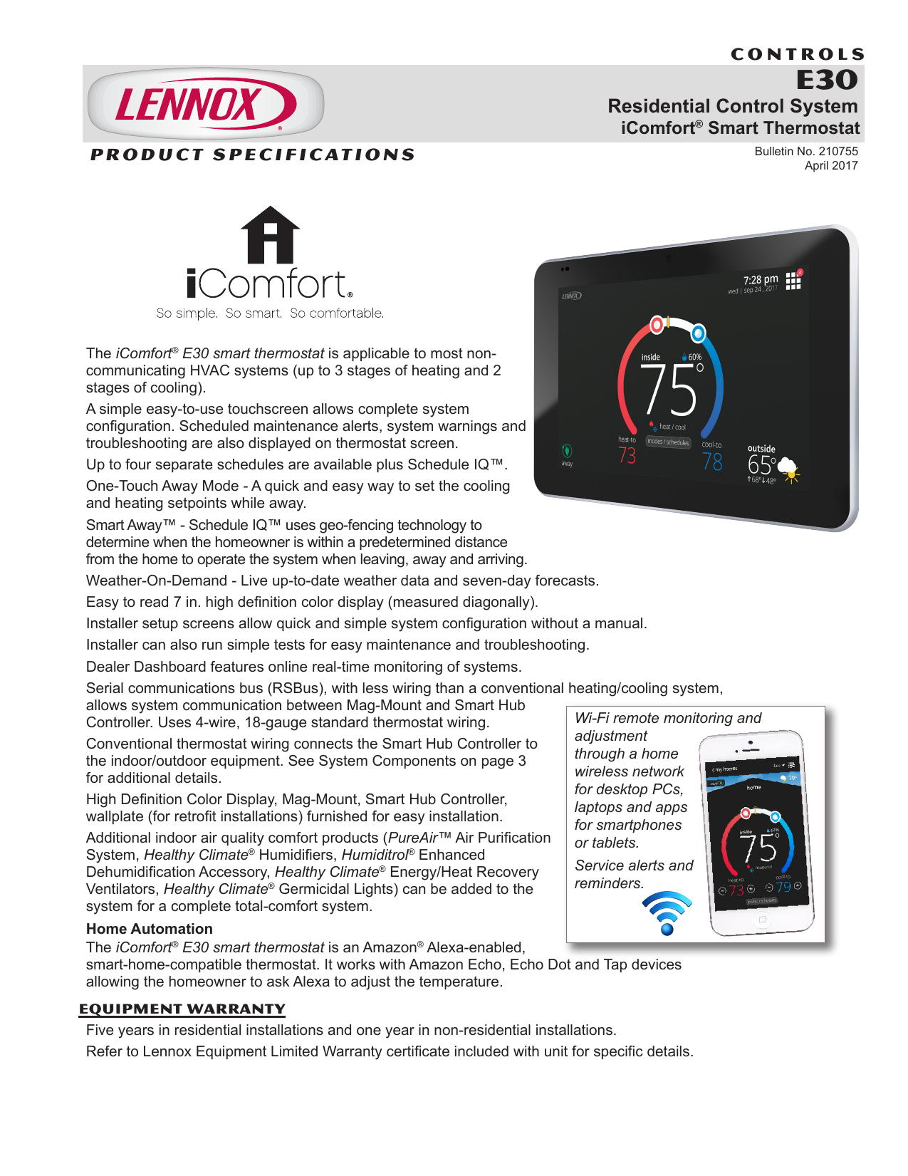 Icomfort E30 Smart Thermostat Manualzz