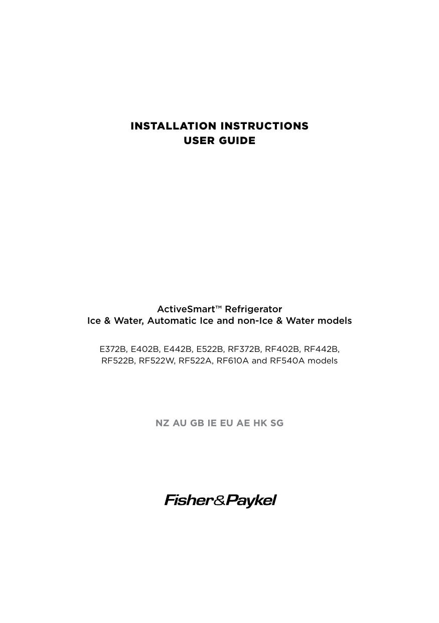 41+ Fisher and paykel fridge freezer e402b manual ideas in 2021 