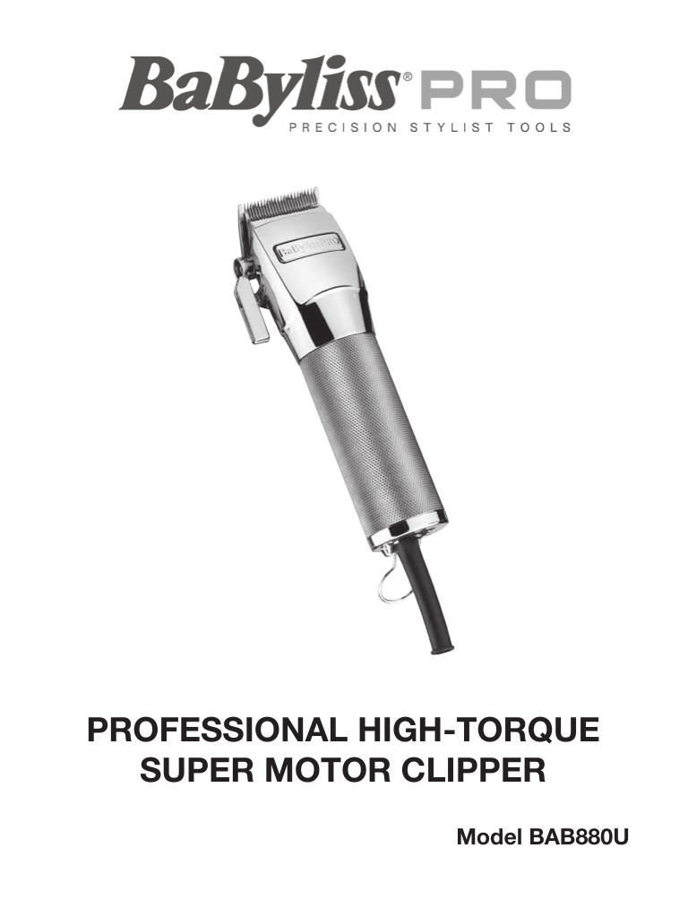 babyliss pro super motor manual