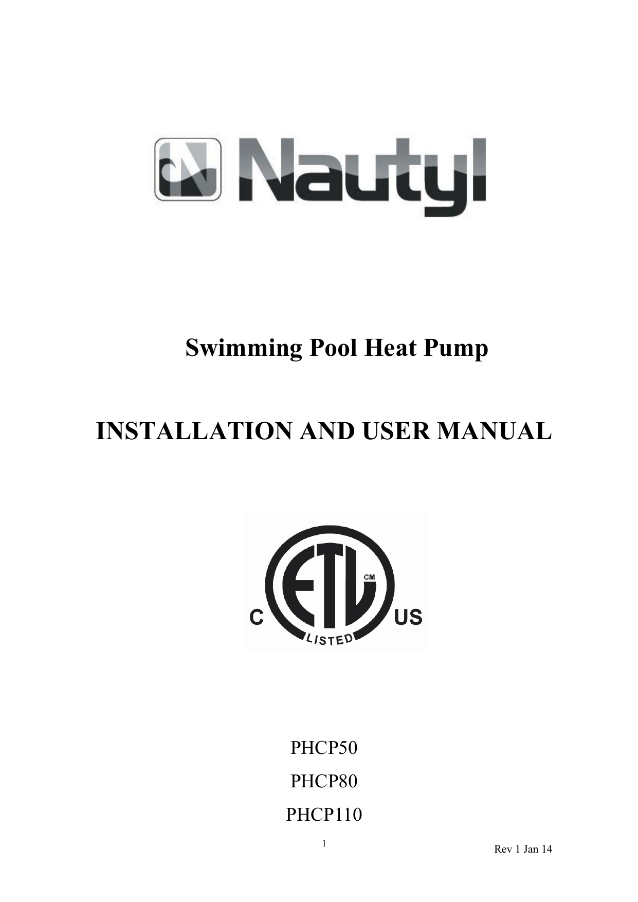 Swimming Pool Heat Pump INSTALLATION AND USER MANUAL Manualzz