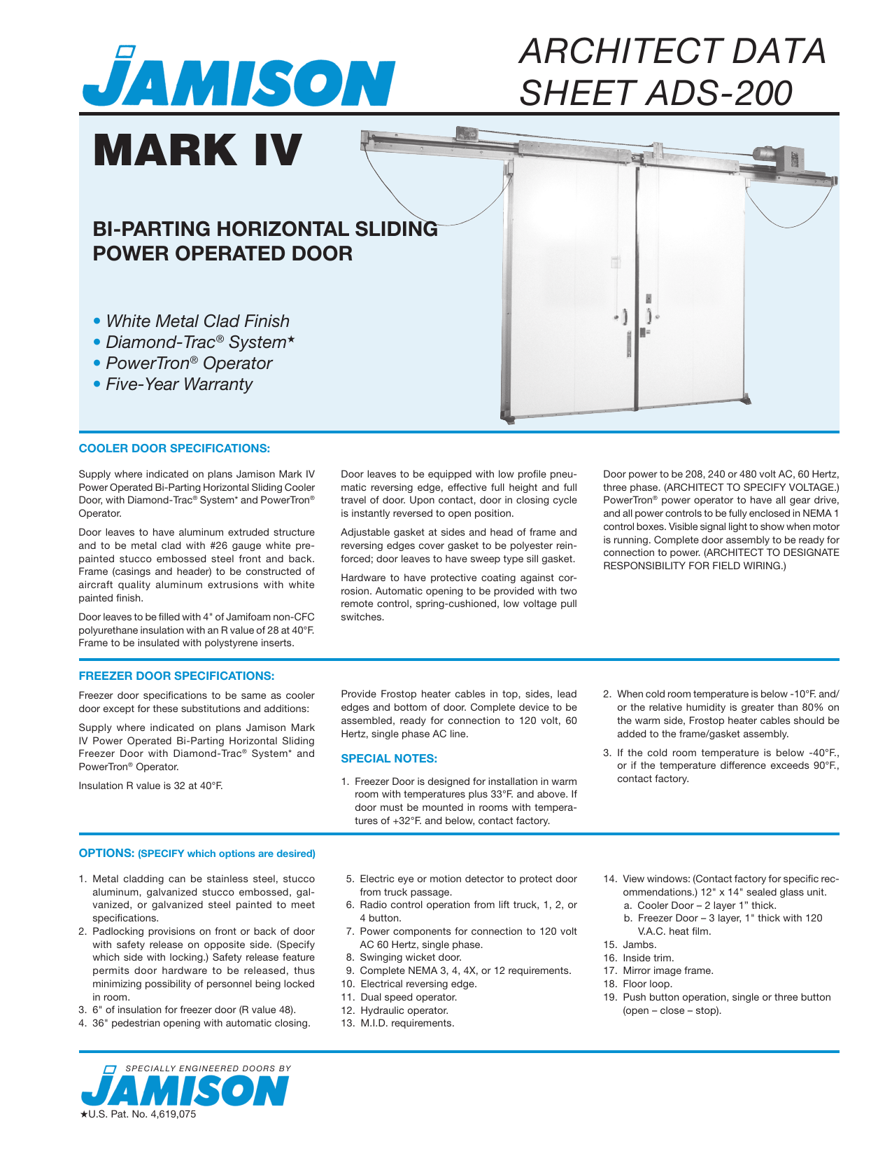 Mark Iv Jamison Door Company Manualzz Com