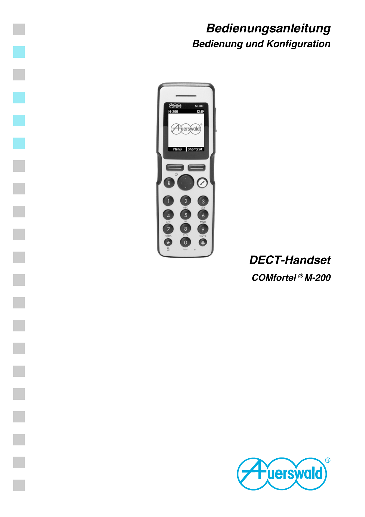 Auerswald COMfortel M200 Schnurlose telefon Bedienungsanleitung Manualzz