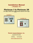 Wander Control Systems Platinum 3 &amp; Platinum 3B Installation Manual