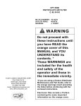 Particulate Air Filter CPF 20, CPF 80 User Manual