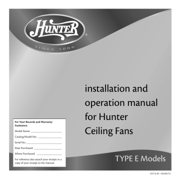 Hunter 1886 Limited Edition 60 Inch, Hunter 1886 Limited Edition Ceiling Fan