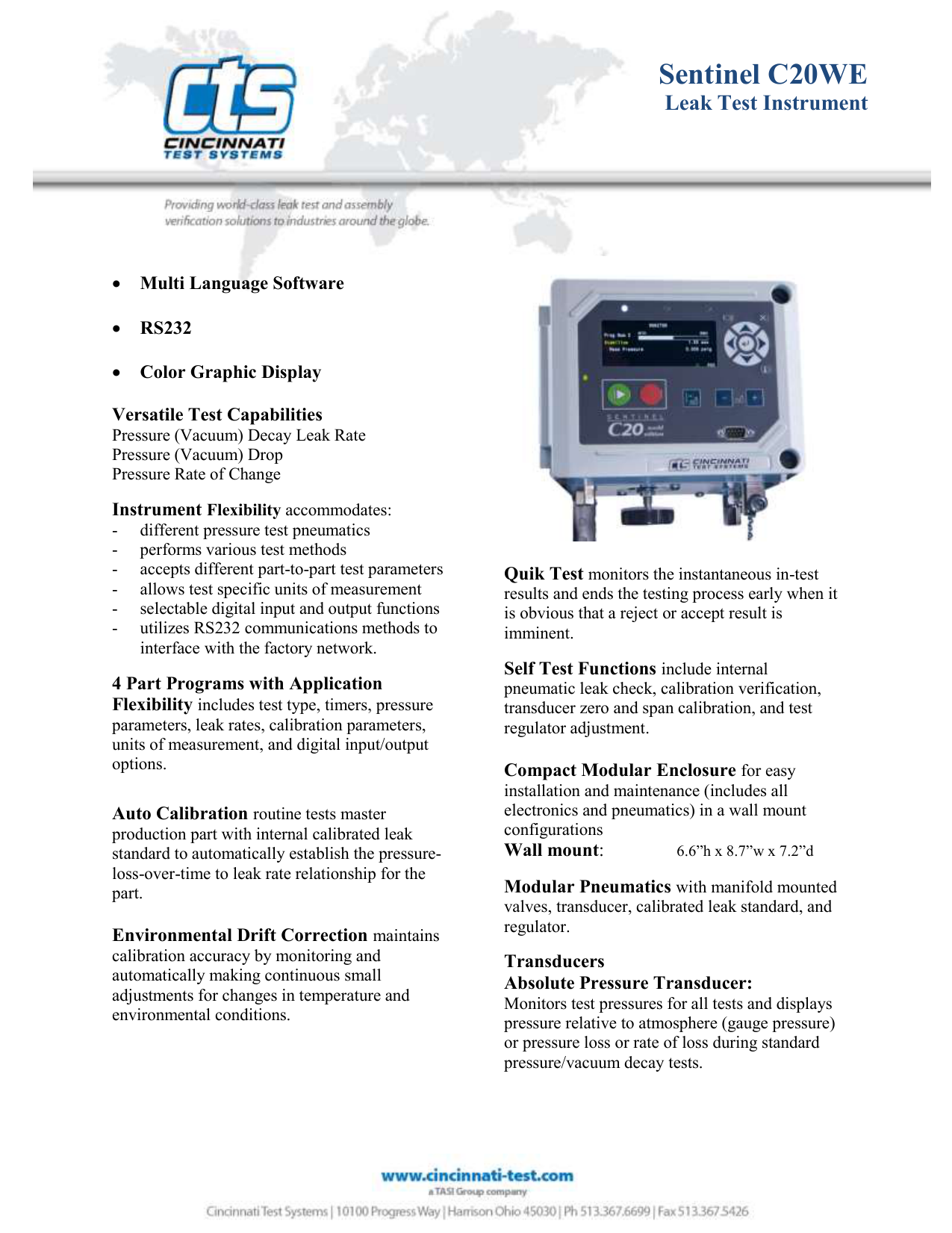 Cincinnati Test Systems Sentinel I-24 User Manual - clevercitizen