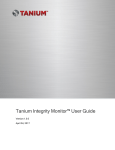 Tanium Integrity Monitor User Guide
