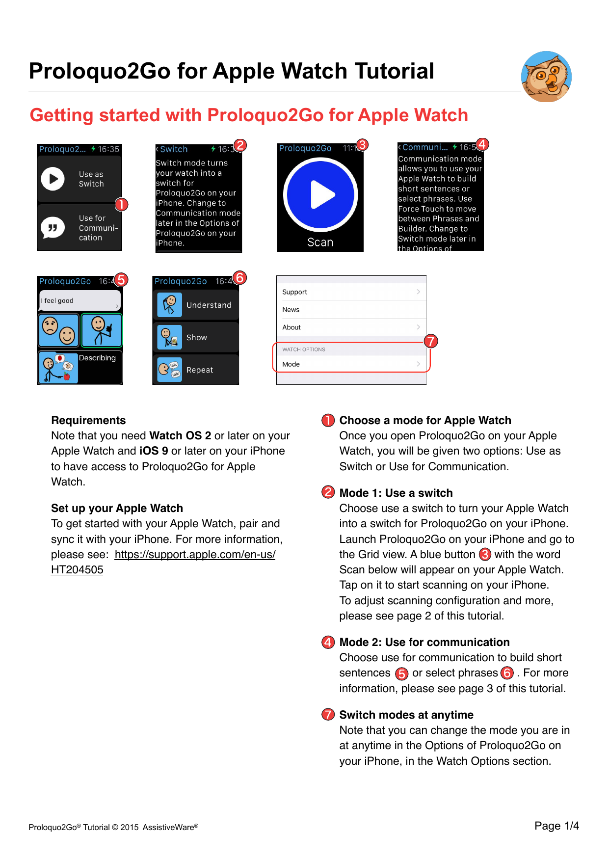 Proloquo2go For Apple Watch Tutorial Manualzz