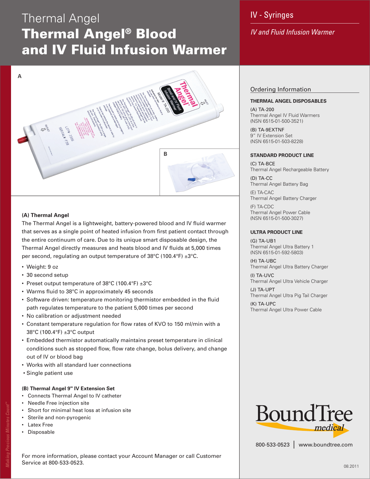 Thermal Angel® Blood and IV Fluid Infusion Warmer Manualzz