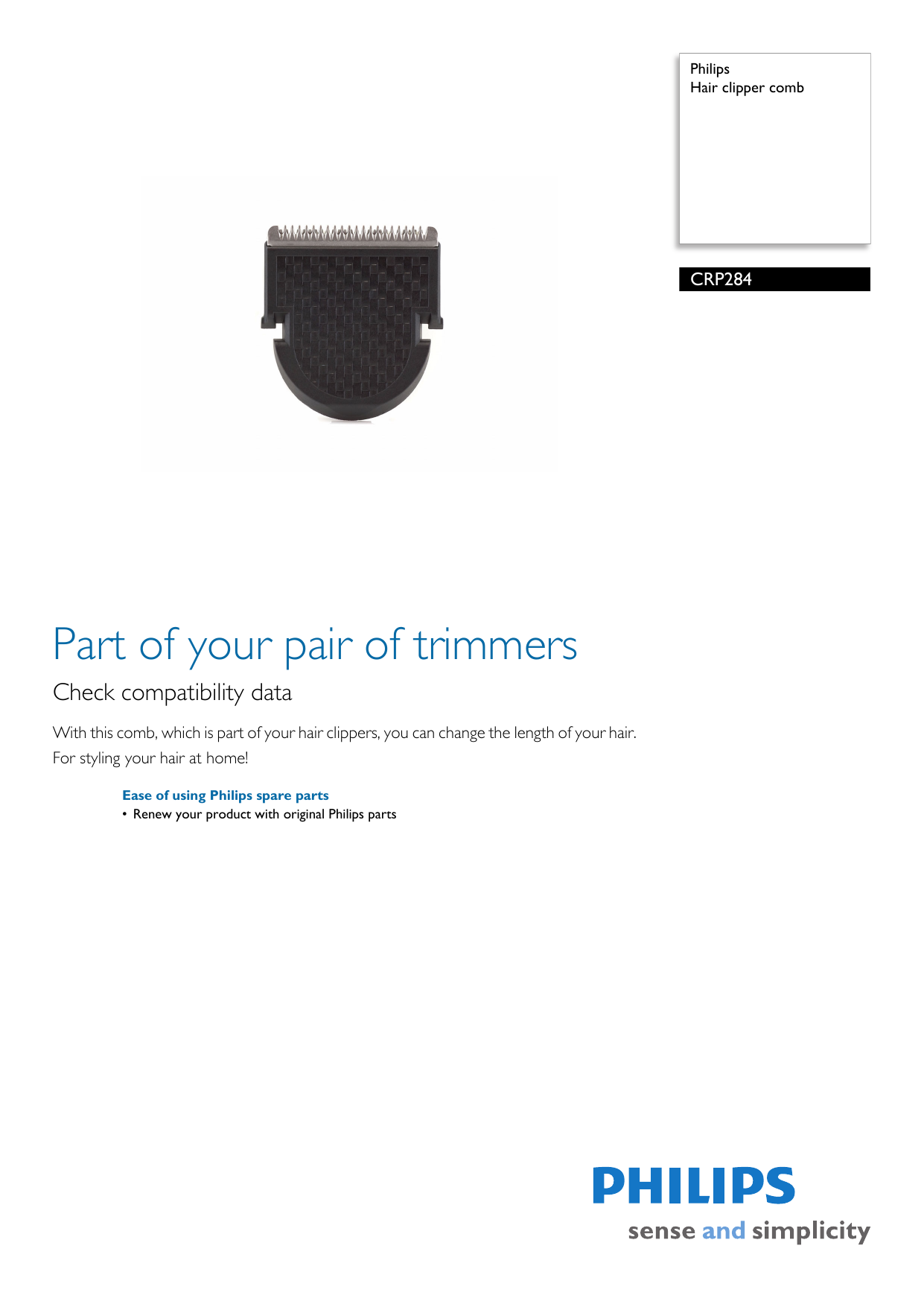 philips headgroom manual